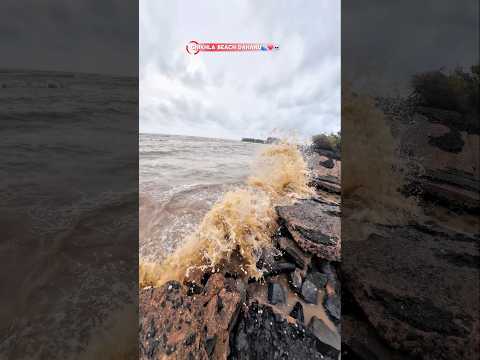 Chikhla Beach 🌊❤️🌧#shots #viralvideo #aadivasiboy #gavthireels