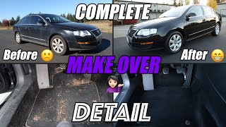 Deep Cleaning a GRIMY! 2006 Volkswagen Passat | Interior/Exterior Detail