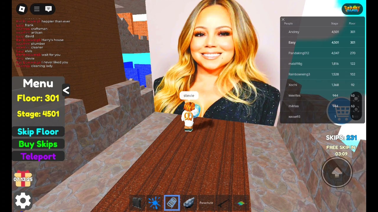 Roblox Tower Of Guessing Floor 159 Stage 2371-2385 (Classic Pop Artists)
