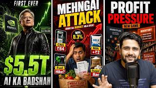 Nvidia Hits $5.5T, Honda Crashes, Airtel Profit Fall, India Inflation Alert, Petrol: Business News