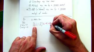 17 - Elementary Row Operations with Example 1
