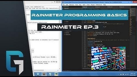 [Programming For Beginners] Rainmeter Programming Basics, Make Your FIRST SKIN! Rainmeter Episode 3