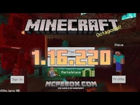 How to download Minecraft 1.16.220 bedrock update