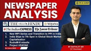Newspaper Analysis for UPSC and State PCS | 3rd June 2026 | APSC and UPSC Exam Preparation | SPM IAS