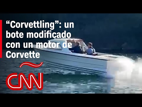 Este ingeniero colocó el motor de un Corvette en un pequeño bote: mira el resultado
