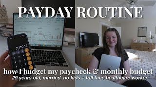 How I Budget My Paycheck | Payday Routine + Monthly Budget Tips