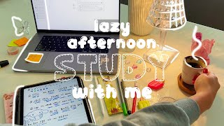 real time study with me ( with lo-fi music ) 45 minute  📓🧸 iPad note taking , soft rain , keyboard