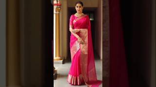 😍💗Elegant Saree Ideas for Every Occasion 🌸💫 #saree #trending #fashion #viralshorts #yotubeshorts