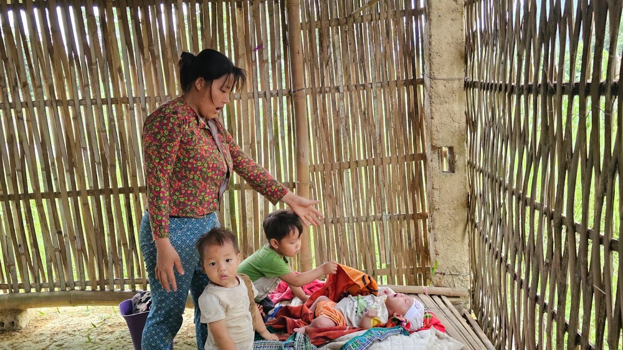 The single mother was surprised to find an abandoned child in that old hut - lý thi My
