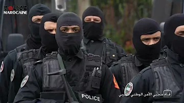 ترتيبات الأمنية بمقابلة كرة القدم الدار البيضاء المغرب(POLICE-MAROC)