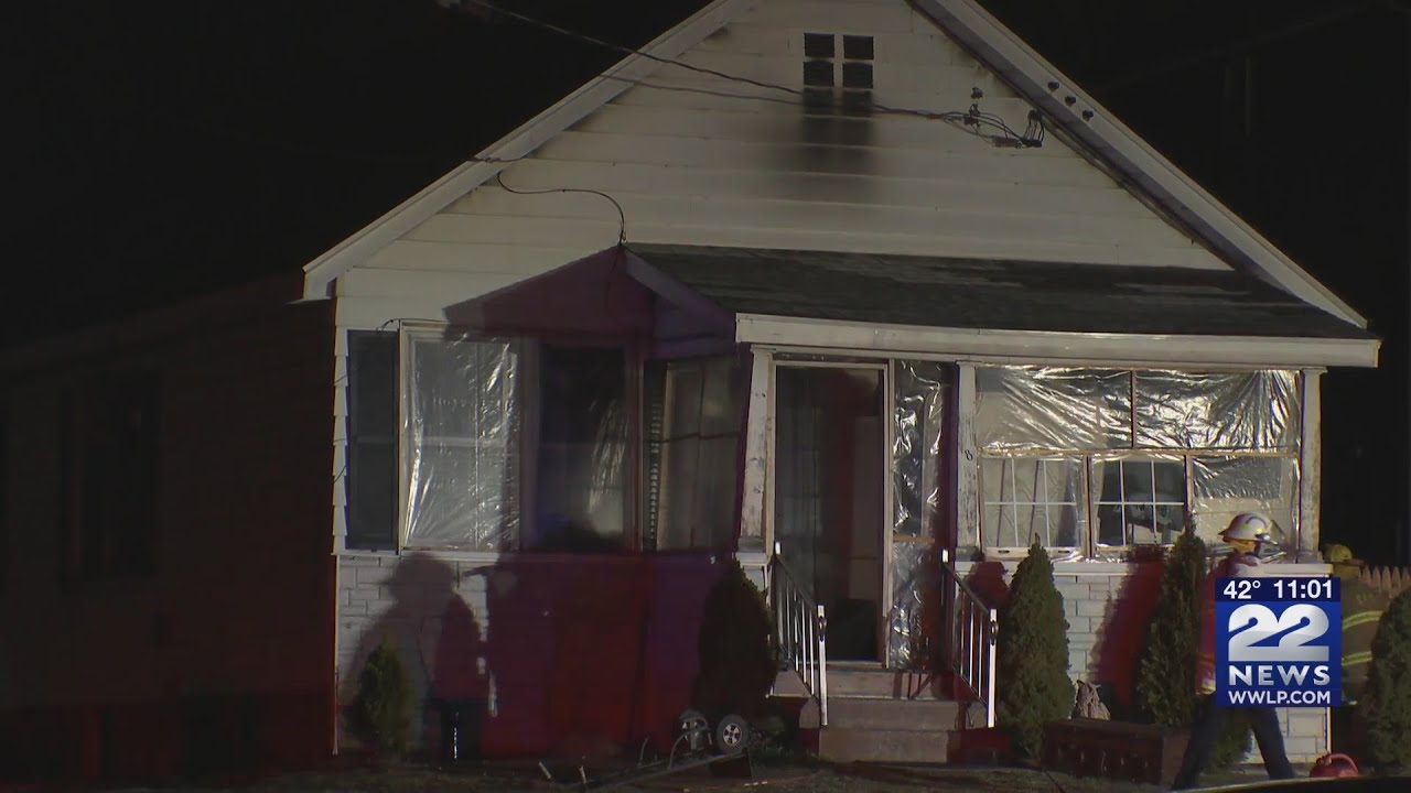 Firefighter injured after house fire in Chicopee - YouTube