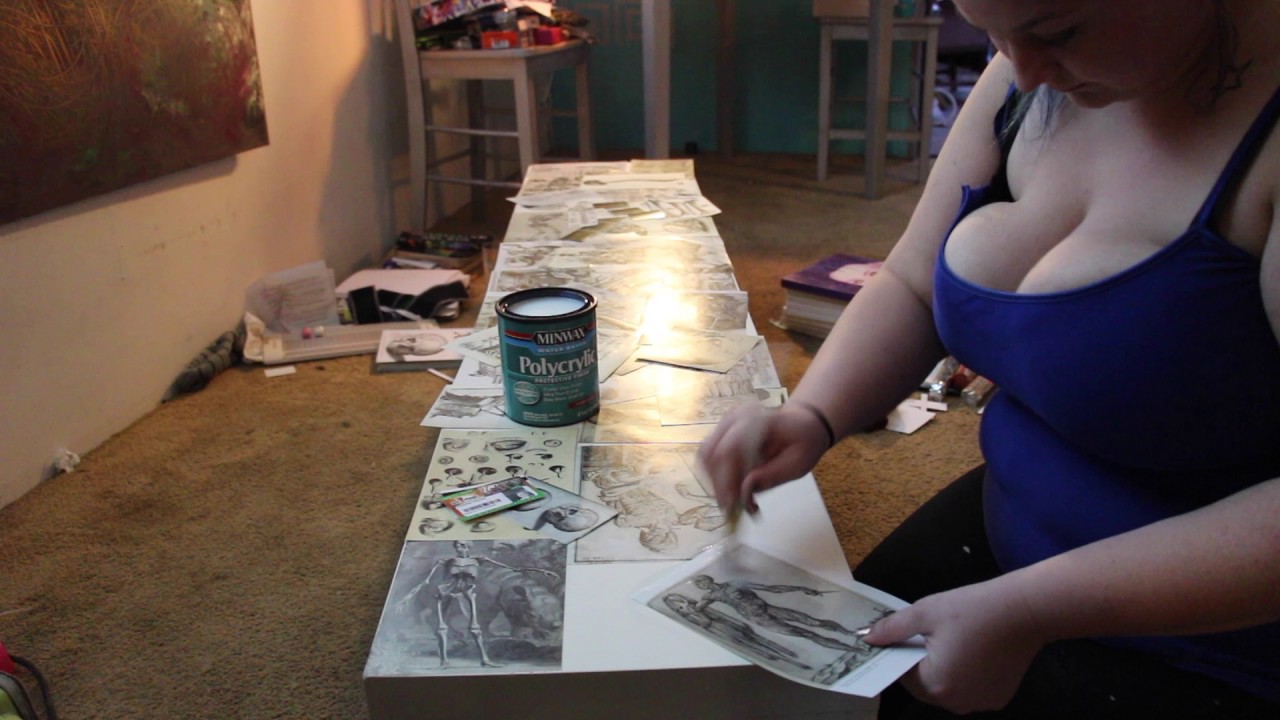 Decopage shelf:Table