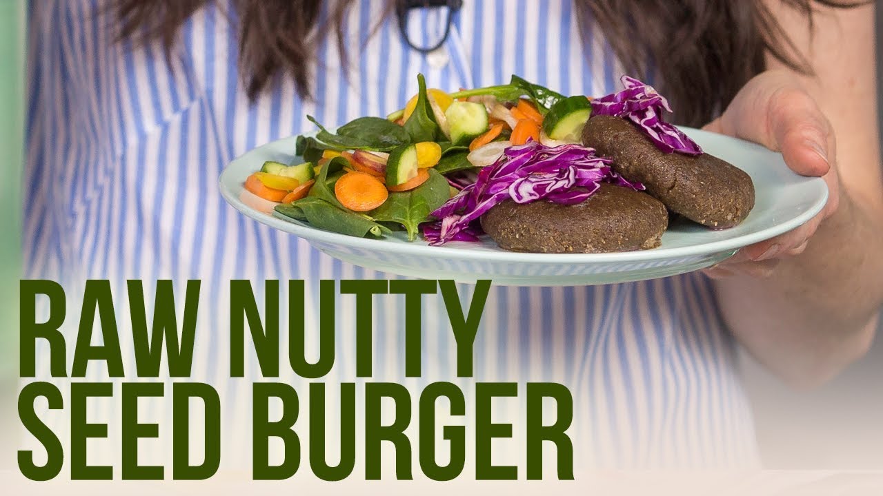 How to Make Raw Nutty Seed Burger Cooking With Joy CBC Life YouTube