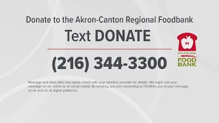 Making donations for the Akron-Canton Regional Foodbank: Double Dollar Day
