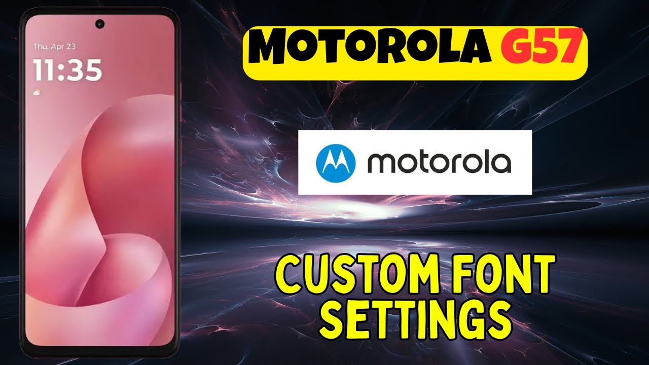 Пользовательские настройки шрифтов Motorola G57 | Легко настройте размер и стиль шрифта