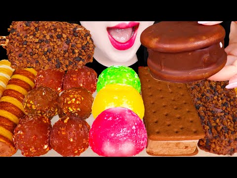 ASMR CHOCOLATE DESSERTS ICE CREAM 초콜릿 디저트 아이스크림 MUKBANG 먹방