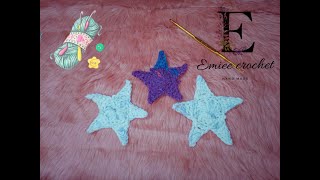 نجمة كروشيه للمبتدئين/how to crochet star