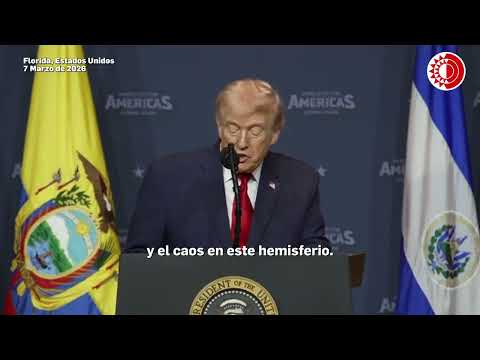 Trump: "México, 'el epicentro de la violencia' de los cárteles"