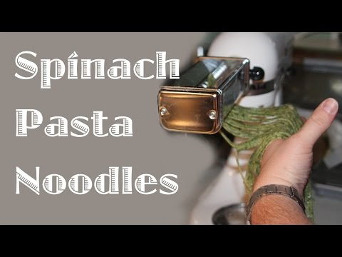 How to Make Spinach Pasta - Homemade Spinach Noodles