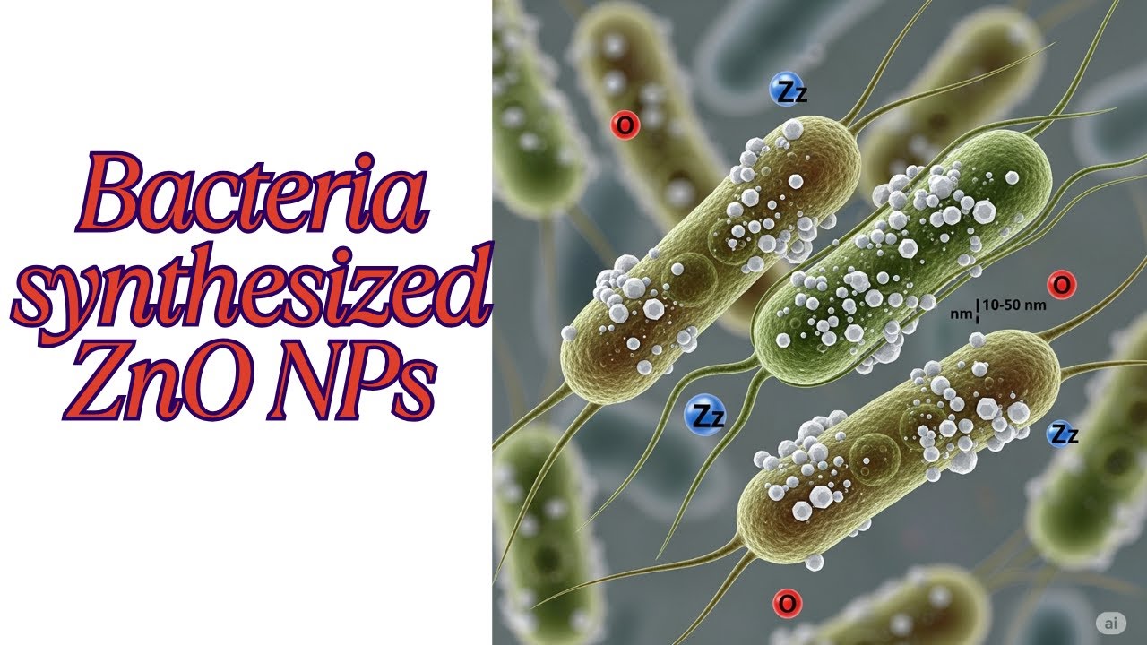 Zinc oxide nanoparticles (ZnO NPs) synthesized by Bacteria