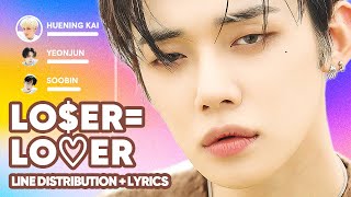 TXT - LO$ER=LO♡ER (Line Distribution   Lyrics Karaoke) PATREON REQUESTED