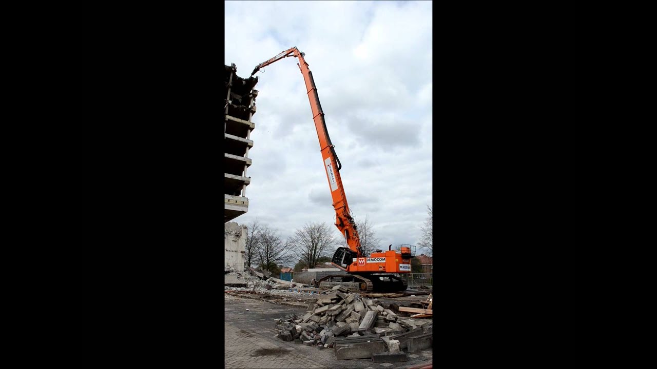 Hitachi ZX 870-3 highreach demolition excavator - Martens Democom