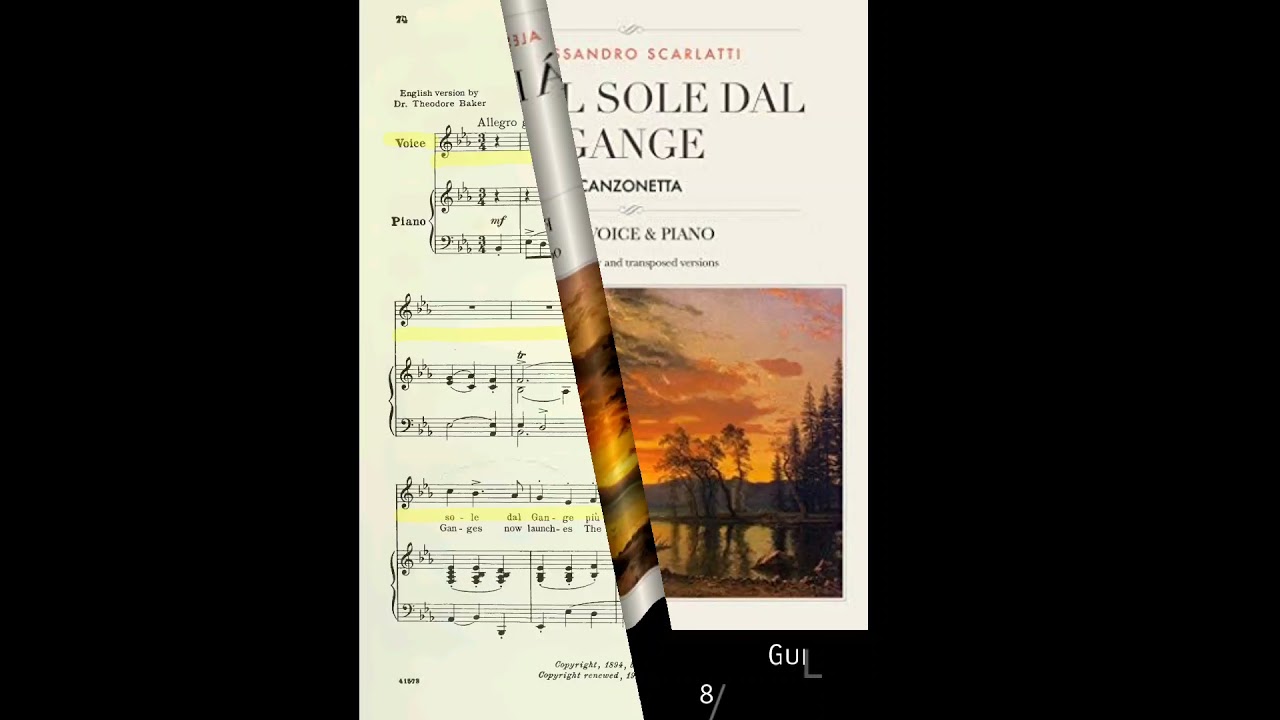 GIÀ IL SOLE DAL GANGE, Alessandro Scarlatti, Guillermo Ruiz Barítono