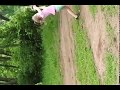 Lily catches ball