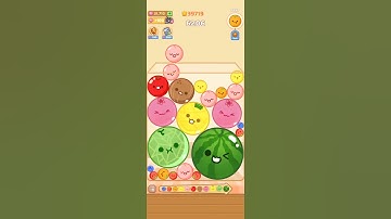 Satisfying Fast 2 Watermelon Pop! ASMR Fruit Drop Merge Melon Game #games #asmr #puzzlegame