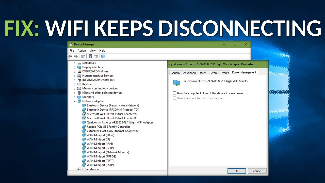 FIX WiFi Keeps Disconnecting YouTube