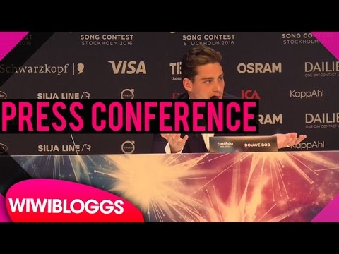 Press conference: Douwe Bob "Slow Down"  The Netherlands @ Eurovision 2016 | wiwibloggs