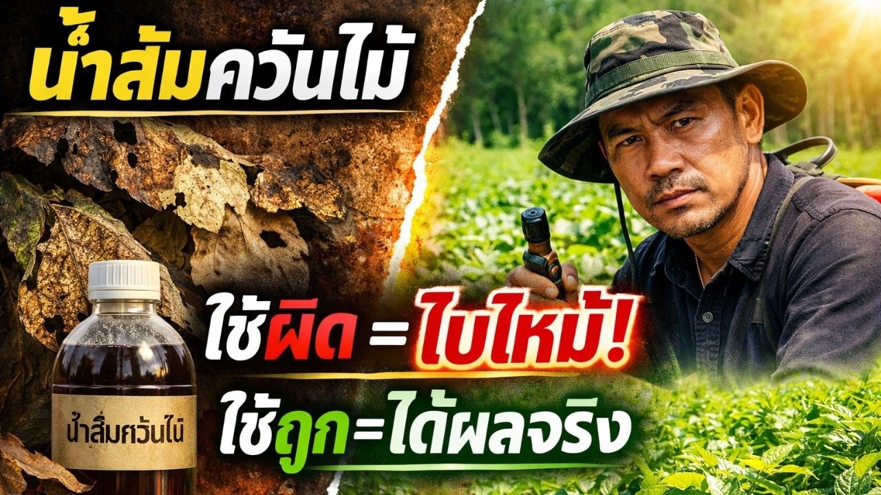 น้ำส้มควันไม้ ใช้อย่างไรให้ปลอดภัยและได้ผลในแปลงเกษตร
