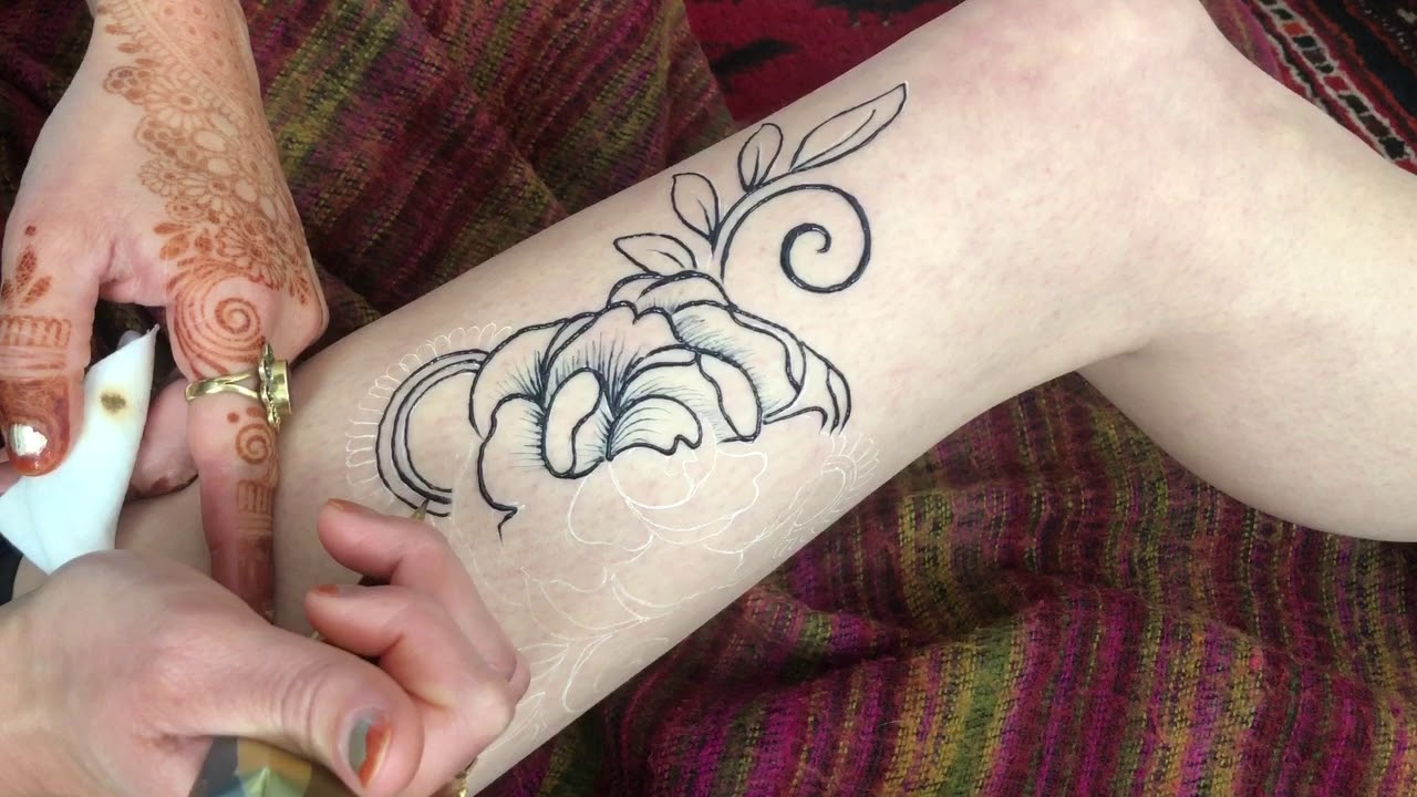 Peony Jagua Gel Instructional for Henna Sooq