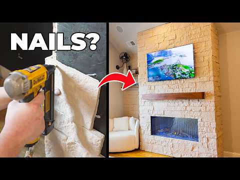 I Build A DIY Fireplace in my Bedroom