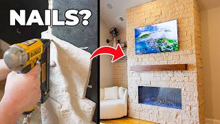 I Build A DIY Fireplace in My Bedroom