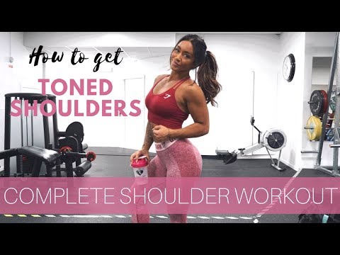 7 EXERCISES FOR TONED SHOULDERS! Women's shoulder