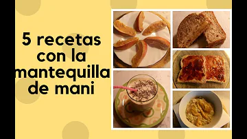 ¿Qué se puede mezclar con la mantequilla de cacahuete?