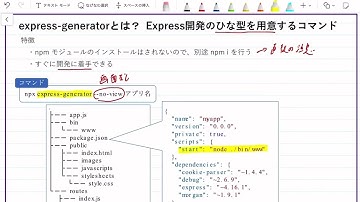 【手書きプログラミング】express-generatorとは【Node.js-Express】