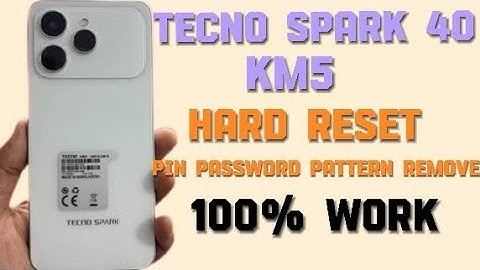 Tecno Spark Go 3 (KM5) Hard Reset | Remove Screen Lock, PIN, Password, Pattern (No PC)