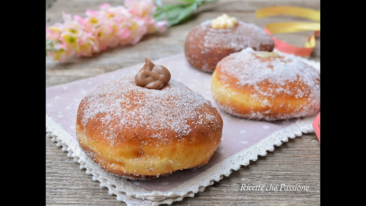 Bomboloni Alla Crema 3 Gusti Ricetta Perfetta Ricette Che Passione Youtube