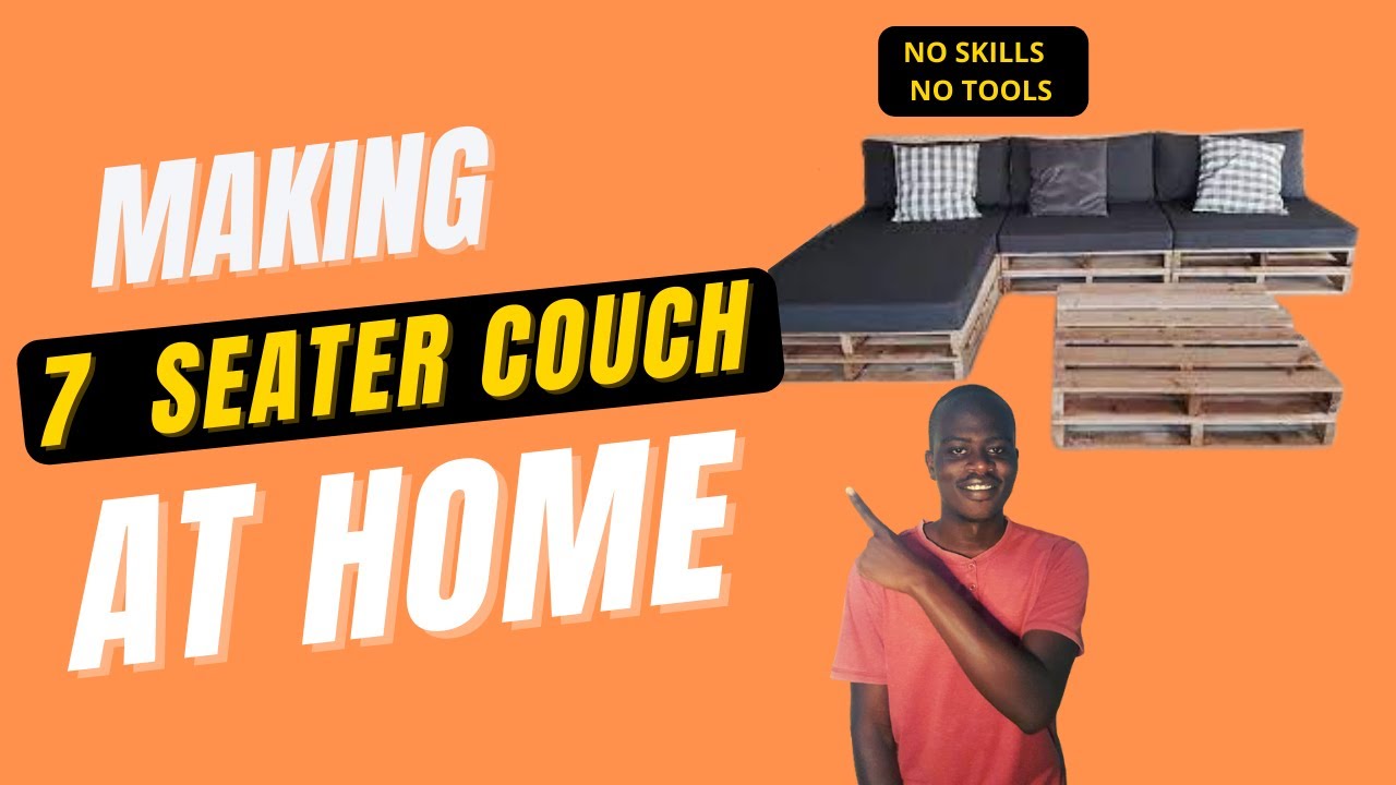 How to Build a Pallet Sofa Step by Step | nNo TOOLS no SKILLS in ...
