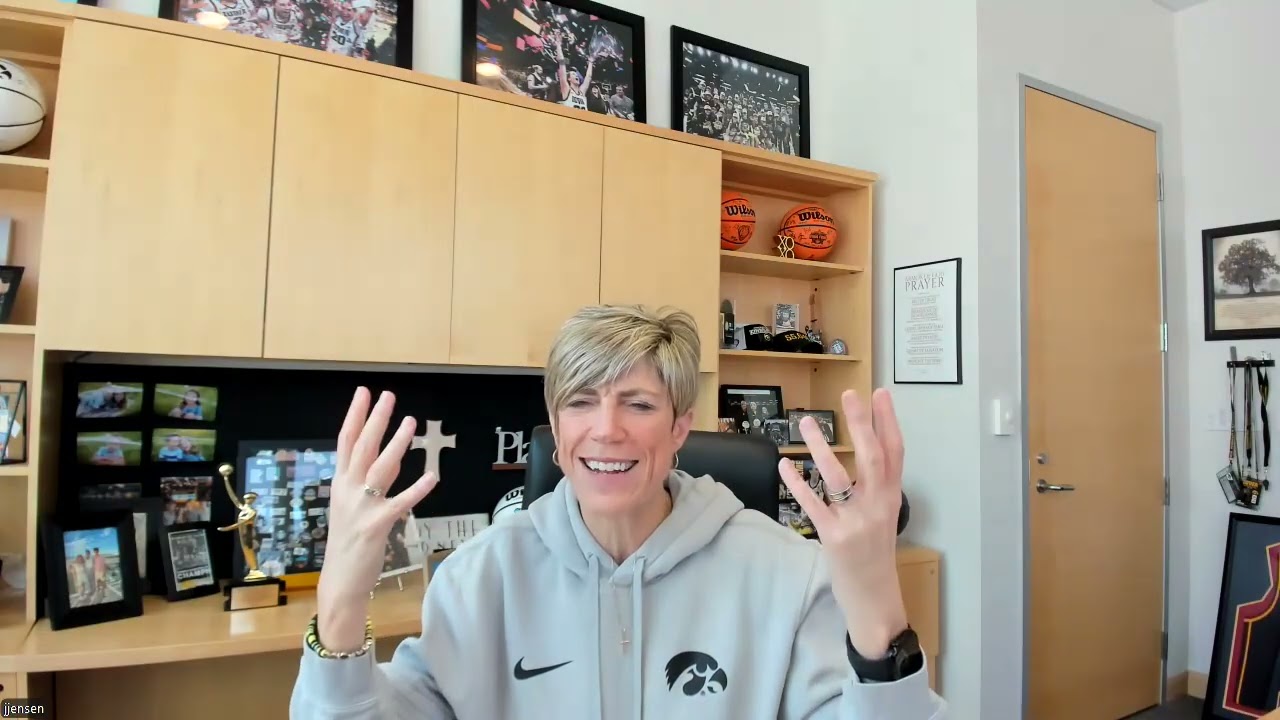 Hear from Iowa women's basketball coach Jan Jensen before Hawkeyes face Purdue