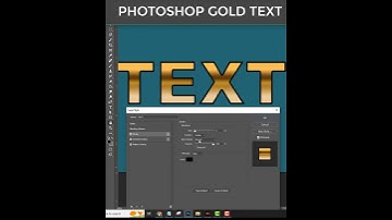 Gold Text From Scratch in PHOTOSHOP