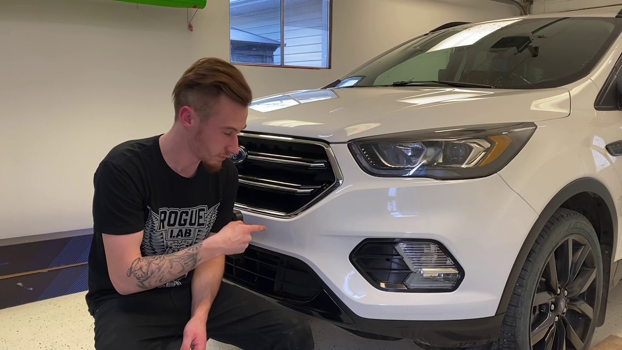Paint protection film bumper installation 2017 Ford Escape YouTube