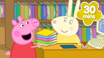 Peppa Visits MASSIVE Library 📚 Peppa Pig Full Episodes | 30 Minutes of Kids Cartoons