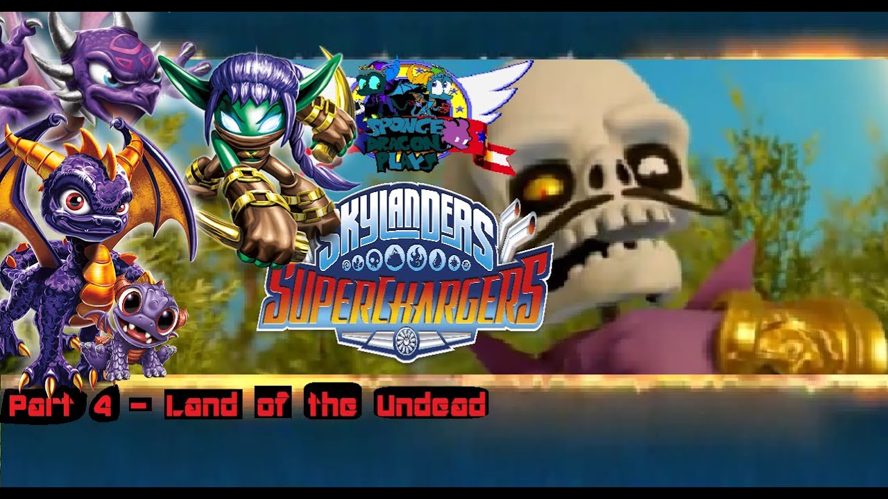 Sponge Dragon Plays Skylanders SuperChargers (Wii U) Part 4 Land of