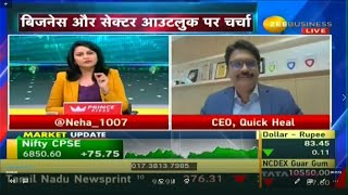 Quick Heal CEO Vishal Salvi on ZEE Business TV's 'Corporate Radar' Show