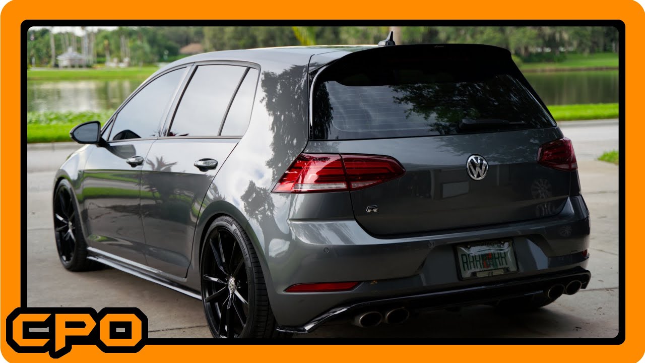 Aerofabb Spoiler Extension Installed on my 2019 Golf R YouTube
