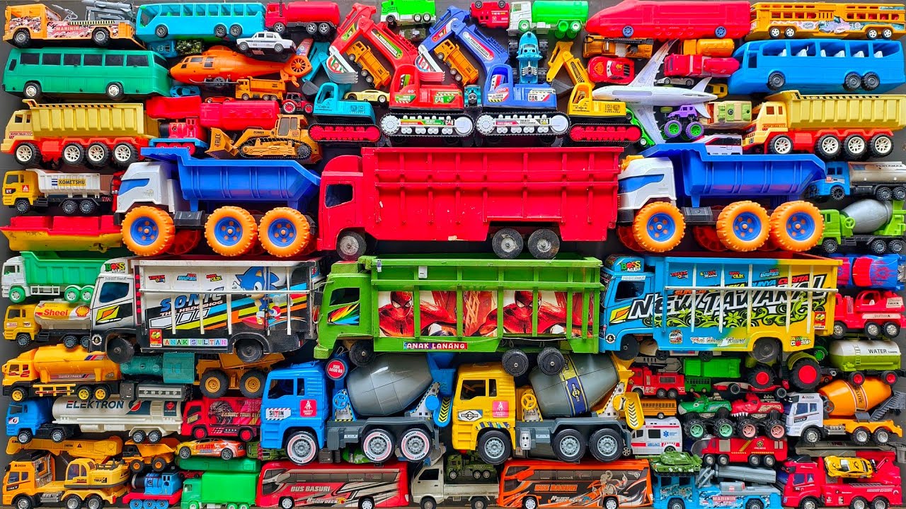 Mobil Mobilan Truk Oleng , Mobil Truk Molen, Mobil Balap, Truk Pasir, Excavator, Mobil Roket, Damkar