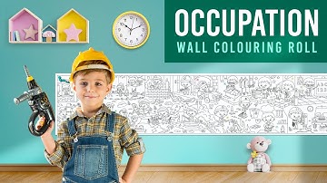 Occupation Reusable Colouring Roll For Kids - Inkmeo